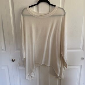 Stitch and Feather Elegant Cream Women's Top